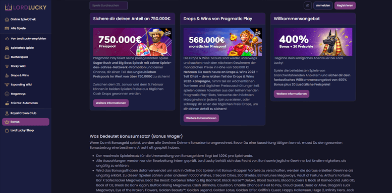 casino Drueckglueck login