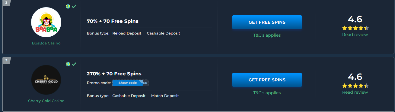 no deposit bonus rtg casinos