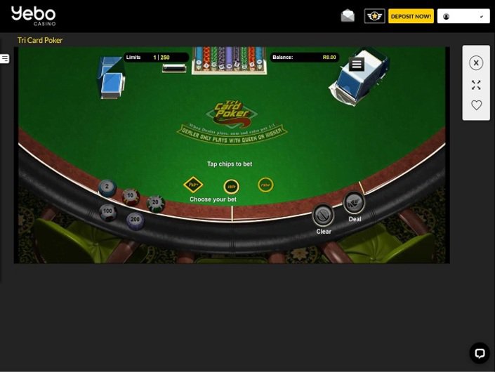 online casino table games