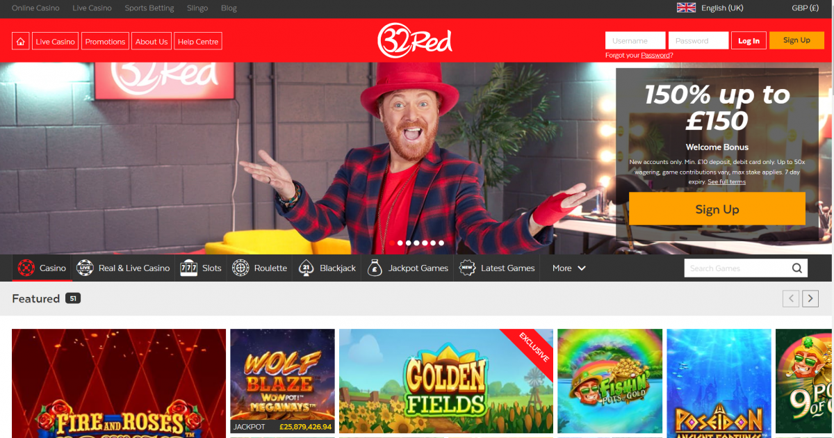 32red casino no deposit bonus